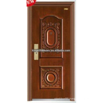 High Quality Imitated Copper Paint Steel Security Doors KKD-503 For Main Door Design